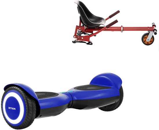 Jetson Prism Hoverboard Blauw Met Schokdemper Hoverkart Rood - All-Road 6.5 inch Wielen - Oxboard - LED Verlichting - UL2272 Gecertificeerd