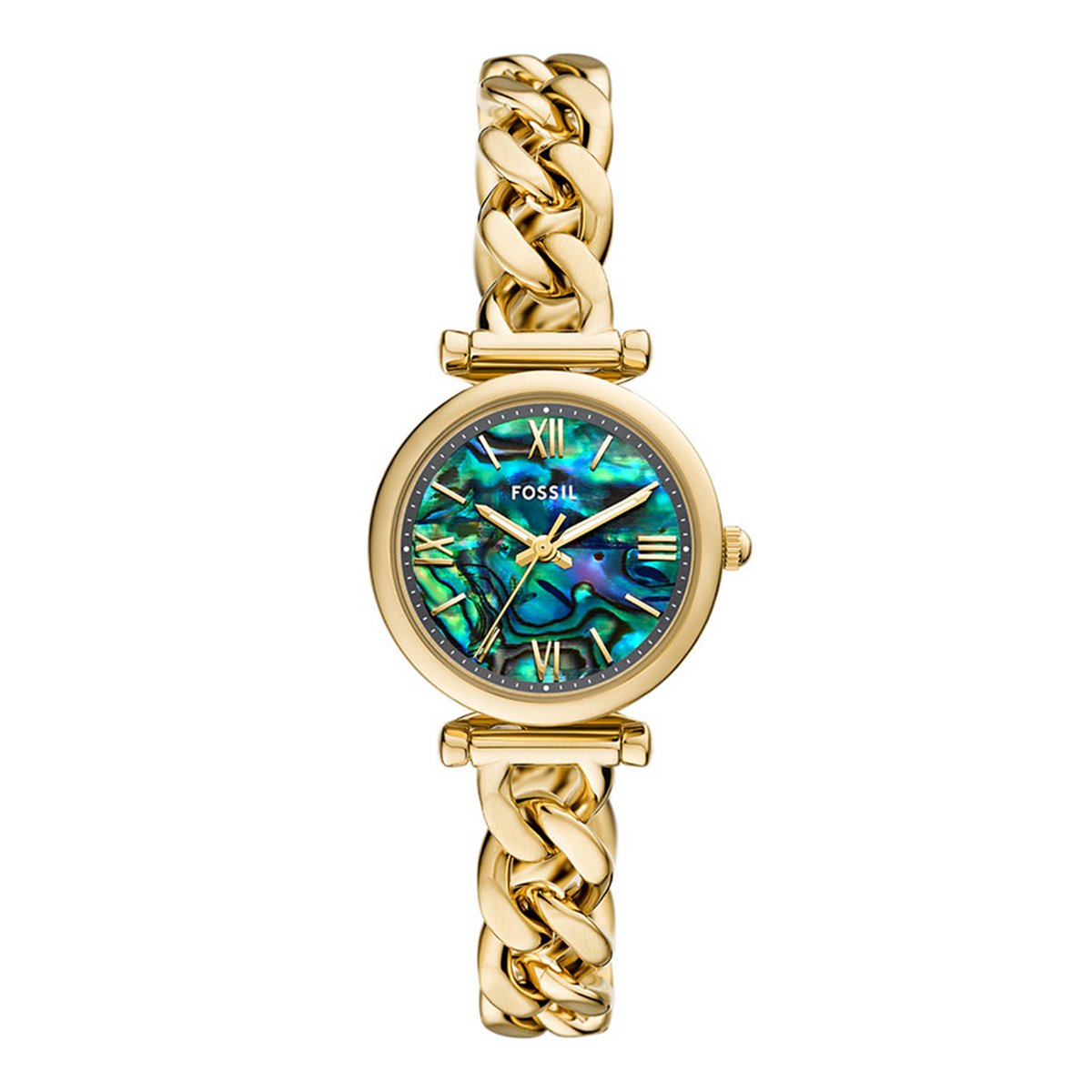 Fossil CARLIE Dames Horloge 28 mm - Goudkleurig