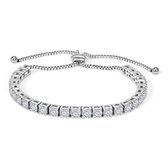 Juwelium Matrix Tennisarmband Verstelbaar 17 tot 26 cm met Zirkonia Kristallen in Luxe Sieradendoos met Rozen – Perfect Cadeau voor Vrouw, Vriendin, Moeder, Dochter