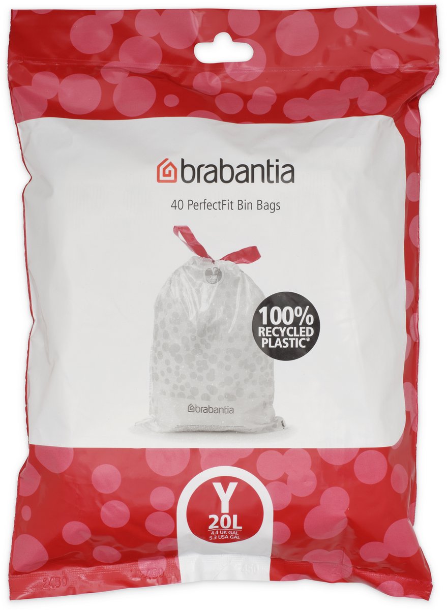 Goedkoopste Brabantia PerfectFit Vuilniszakken - 20 l - Code Y - 40 stuks