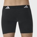 Zwarte boxer, van voren gezien, met een brede elastische band met Adidas logo.