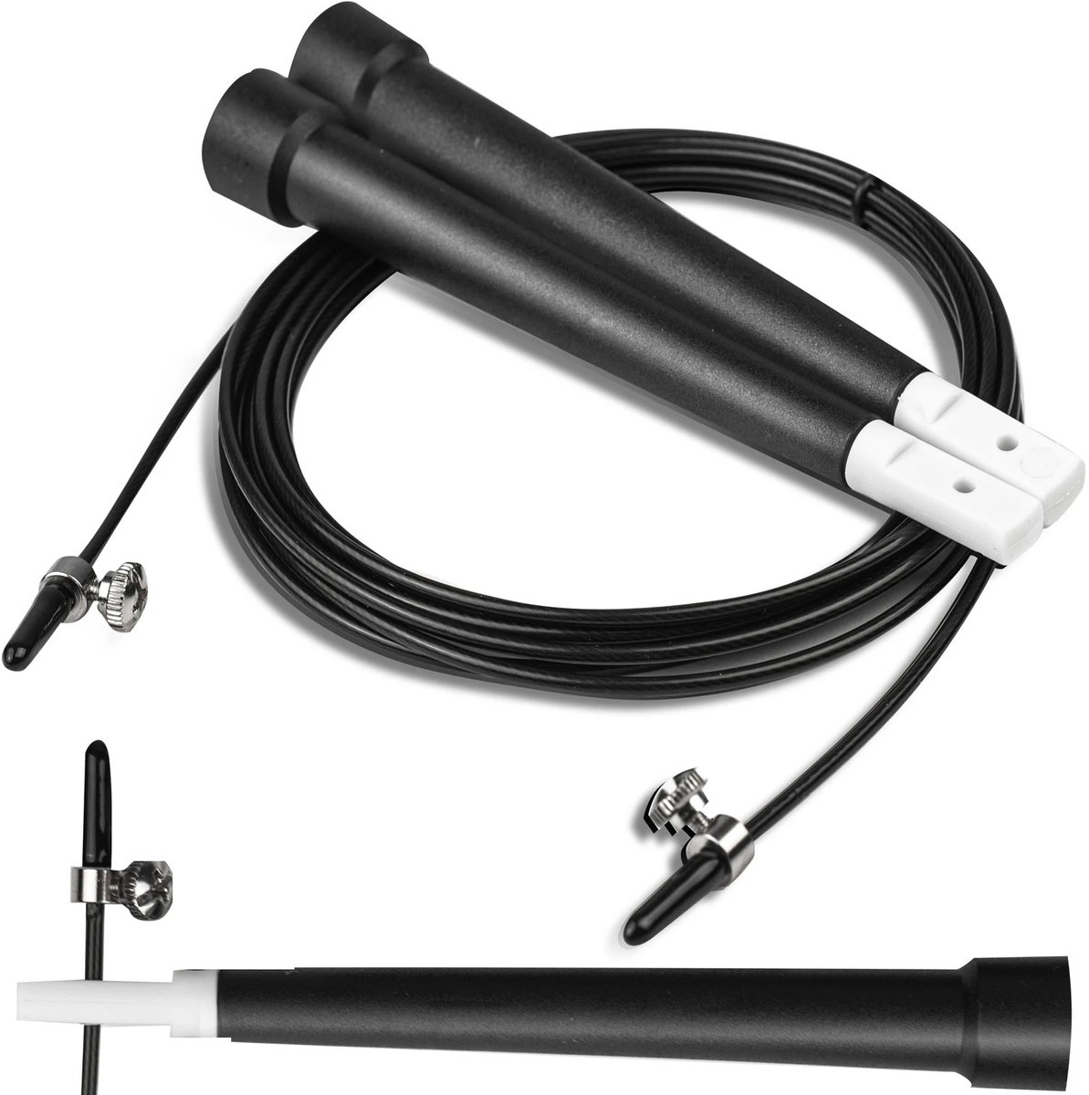 Springtouw voor oefeningen Neo-Sport NS-955 zwart
