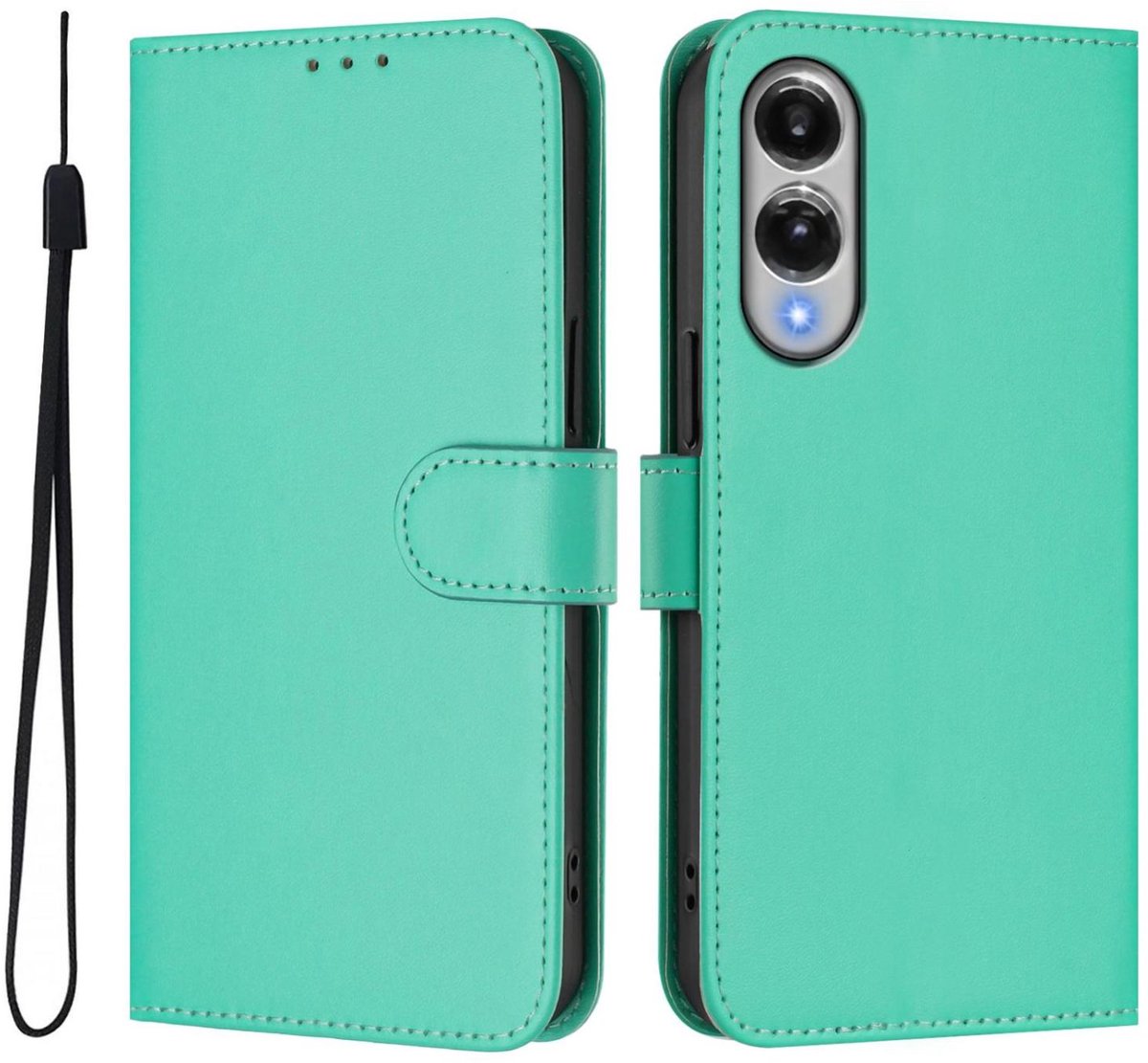 Mobigear Telefoonhoesje geschikt voor Samsung Galaxy S25 Edge Hoesje | Mobigear Urban Wallet Bookcase Portemonnee | Pasjeshouder voor 3 Pasjes | Telefoonhoesje voor Pinpas / OV Kaart / Rijbewijs - Groen