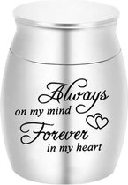 Grote keramische Venezia urn KU062 (3.7 liter), matbruine finish