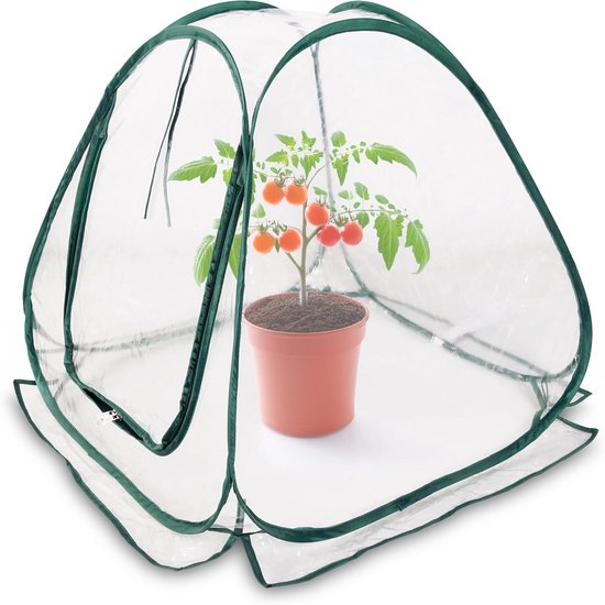 Garden Mile Premium 4 Tier Kas Clear 130cm Hoog 4 Planken Tuin Outdoor Tuinieren Kweek je eigen planten. Plantenbescherming Waterdicht Weerbestendig Vrijstaande Staging Bescherming