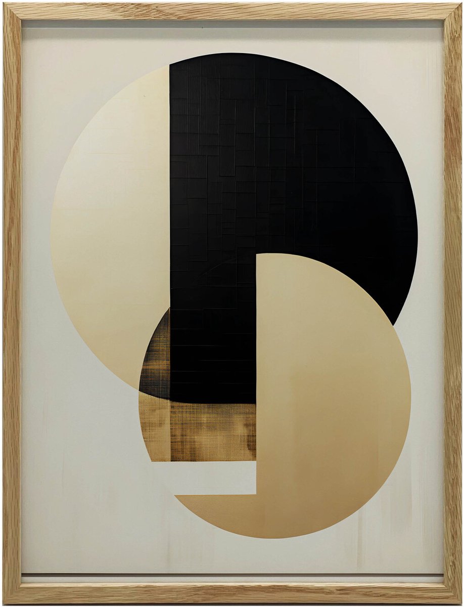 Poster Voor Muur In Lijst, Internetkleuren Goud En Zwart 30X40 Cm