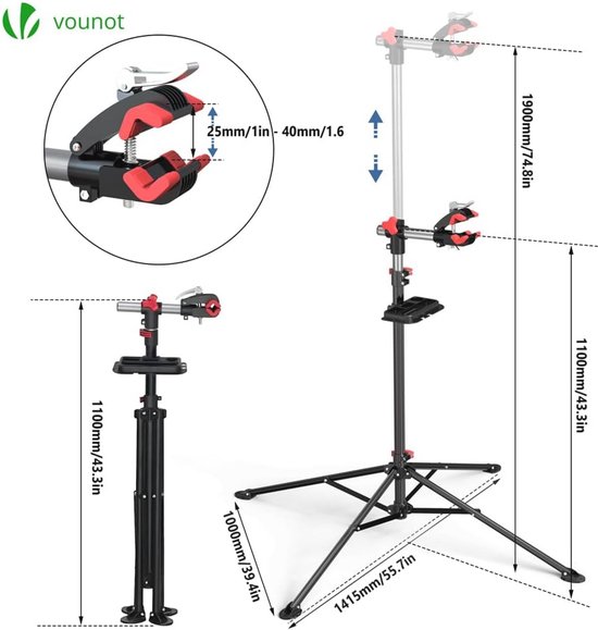 CXWXC Fietsmontagestandaard, professionele reparatiestandaard met