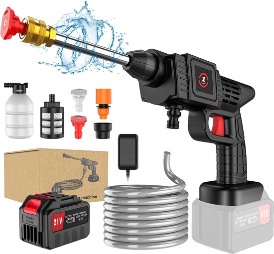 50Bar Draadloze Hoge Druk Cleaner Wasmachine Spray Water Gun Auto Wasmachine Druk Water Reiniging Machine voor Makita 21V Batterij