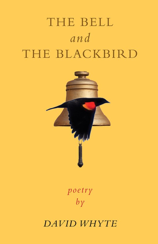 Boek kaft met de titel "THE BELL and THE BLACKBIRD" met een illustratie van een vogel en een bel.