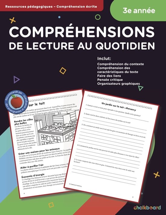 Canadian French Daily Reading Comprehension Grade 3 - cover