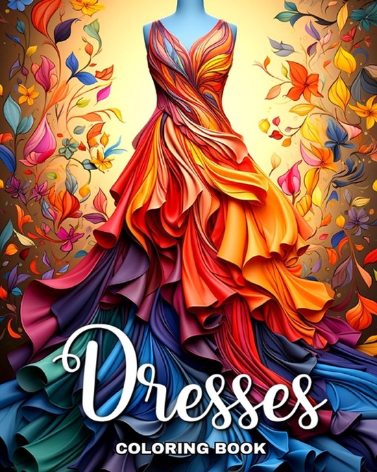 Dresses Coloring Book - cover