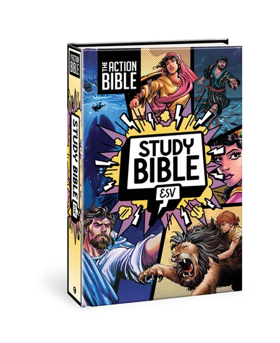 Action Bible-The Action Bible Study Bible Esv, Hardcover, Full Color