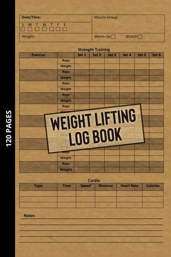 Weight Lifting Log Book - cover