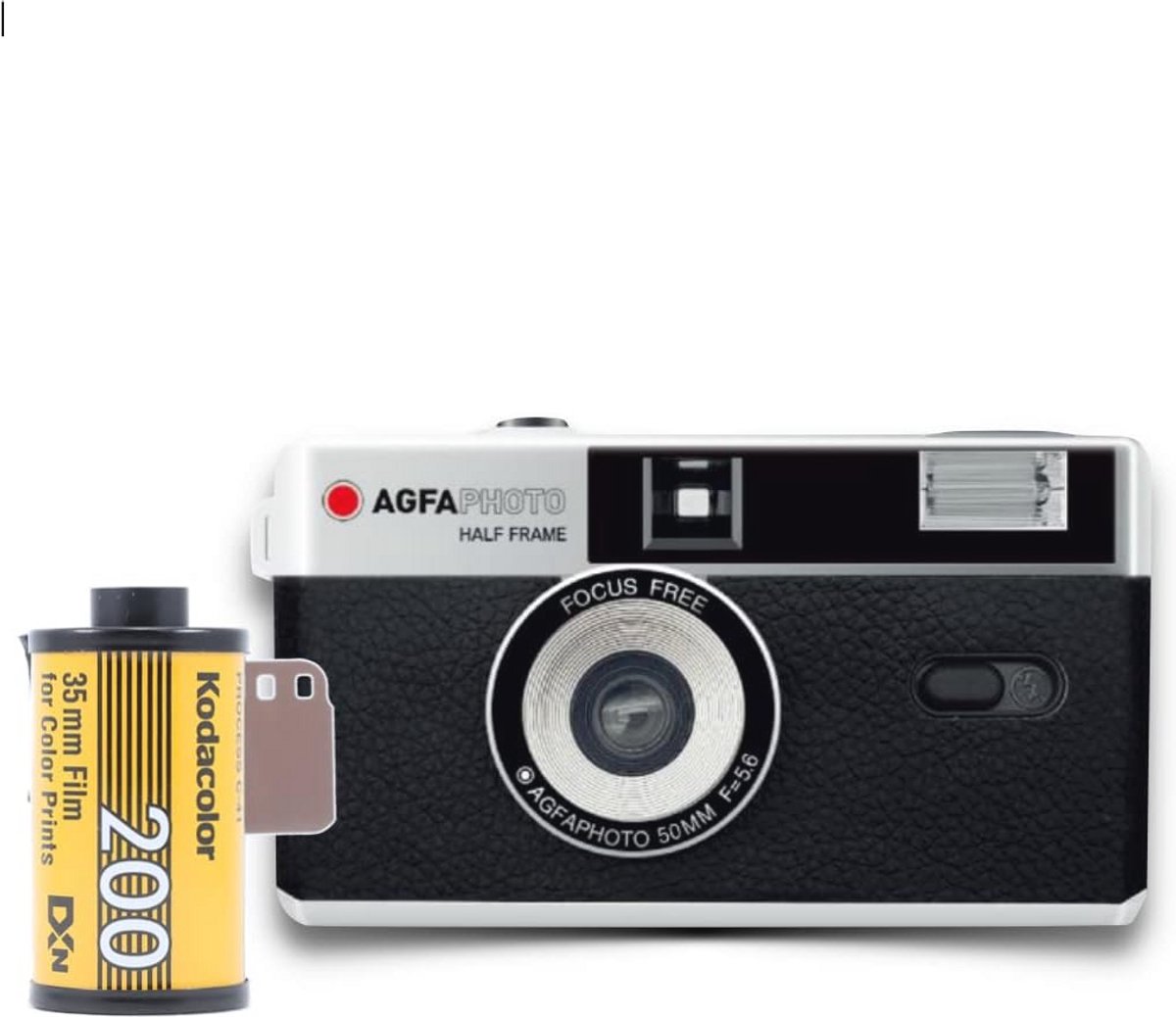 Analoge 35mm 1/2 Formaat Fotocamera met Kleur Negetieve Film en Batterij Set