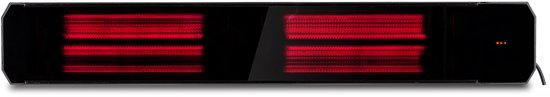 Infrarood terrasverwarmer Calore black heater instelbaar met 1600Watt