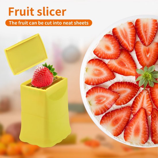 FUYTERY Ei Snijder 3 in 1 Multifunctionele snijder Ei Aardbei Keukengereedschap