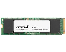 Crucial E100 | 480GB NVMe SSD | M.2 Gen4 | 4.700MB/s Lezen | 2.500MB/s Schrijven