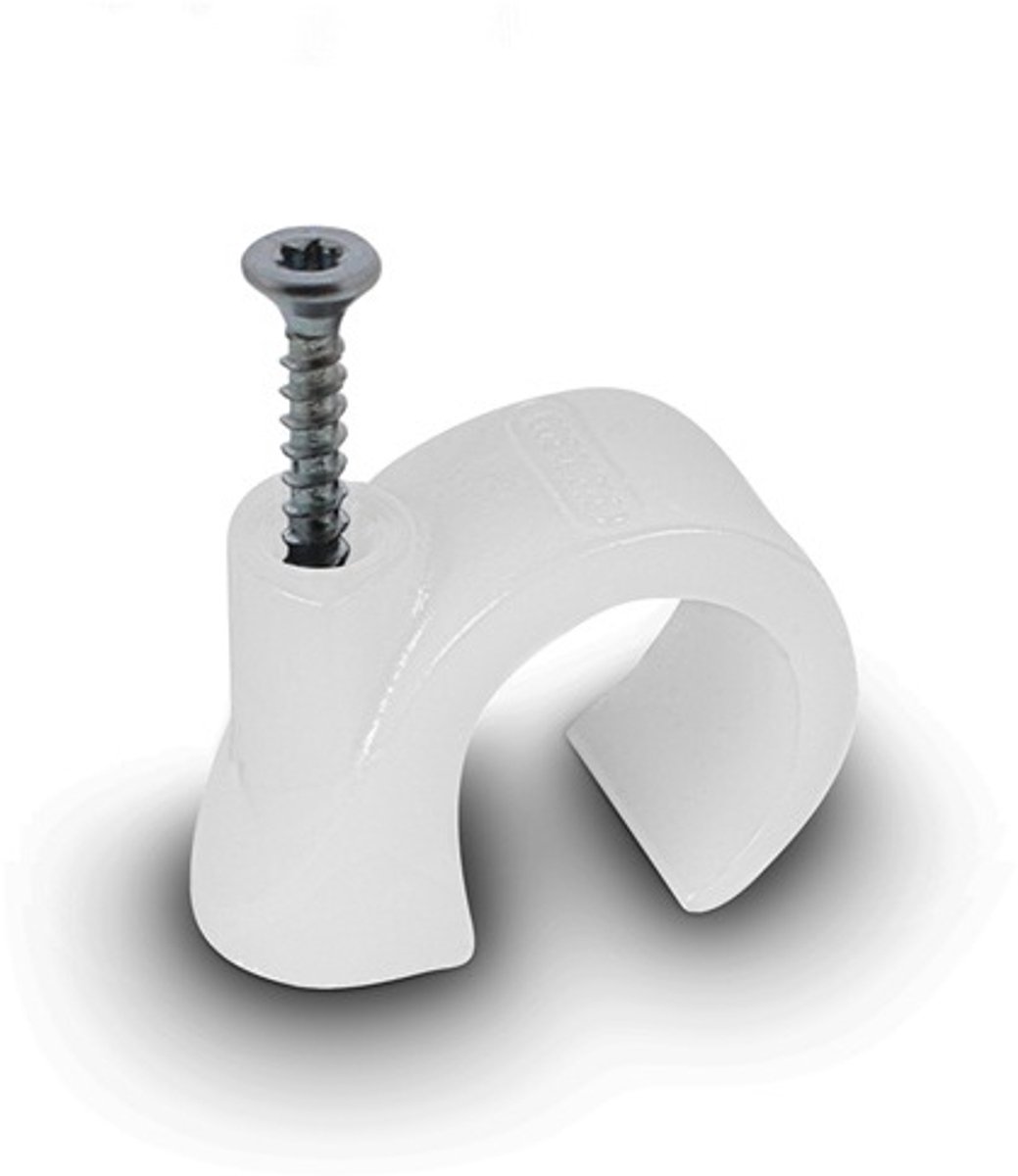 Mepac schroefclips 16-19mm transp. p/100st.