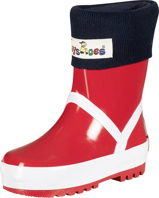 Playshoes Unisex Noorse warme voering rubberen laarzen voor kinderen, Lila, 31 EU