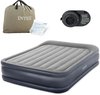 Intex Queen Deluxe Pillow Rest Luchtbed met ingebouwde pomp - 203x152x42 cm