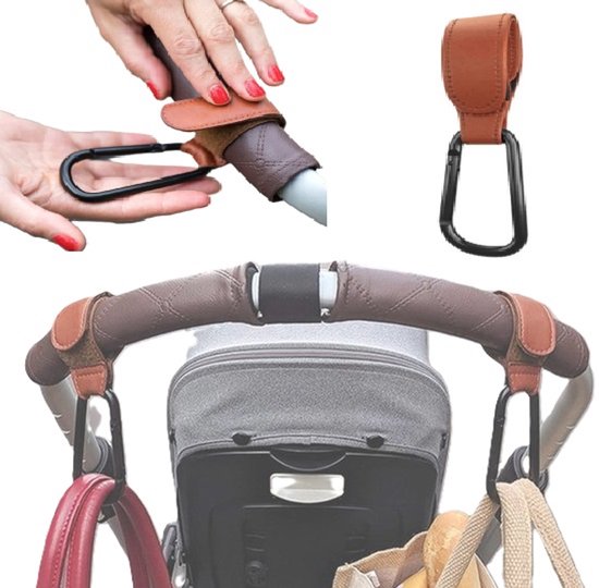LittleLife Buggy en kinderwagen karabijnhaak om uw boodschappentassen, handtas of verandering tas aan kinderwagen, kinderwagen of kinderwagen bevestigen