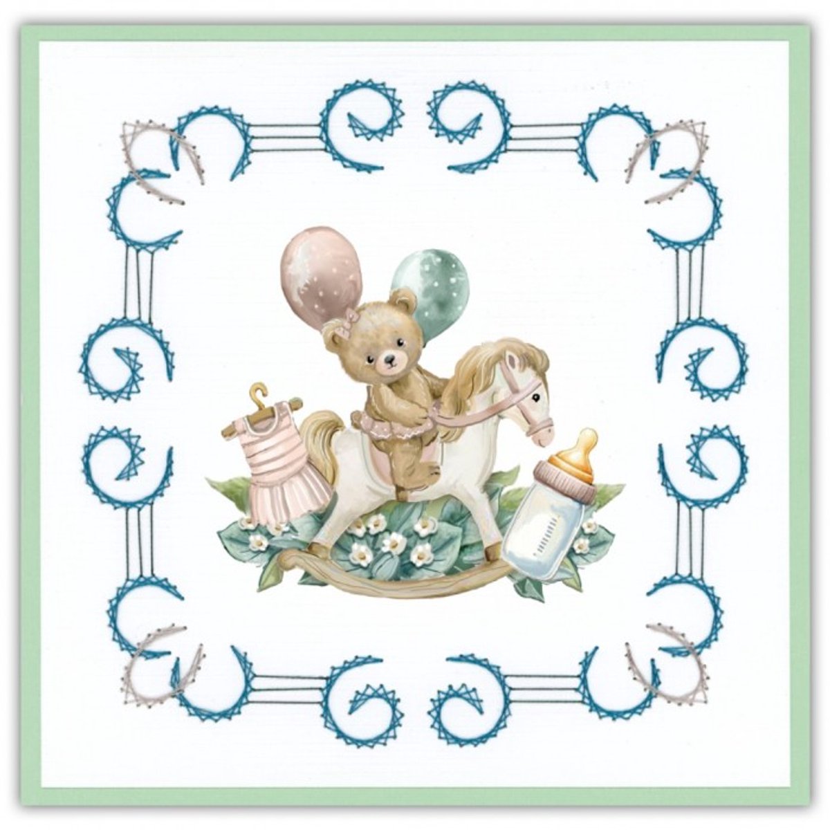 Stitch and Do Nr. 236 Orange floral