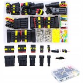 moveland kfz Stecker 808PCS - Schnell kfz Steckverbinder Wasserdicht 1 /2/3/4/5/6 Polig - Dicht Stecker kfz für Auto, LKW, Boot, Motorrad(Anwendbarer Kabeldurchmesser: 1.5mm², 300V, 12A