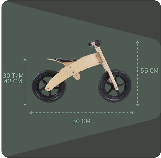 Bandit en Classic Wood Vélo enfant bol