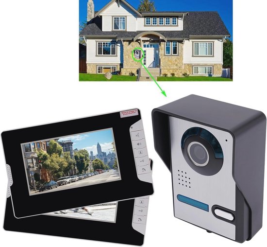 Ring Deurbel 9 Inch 4-in-1 Ontgrendelbare Wifi-deurbel, Video