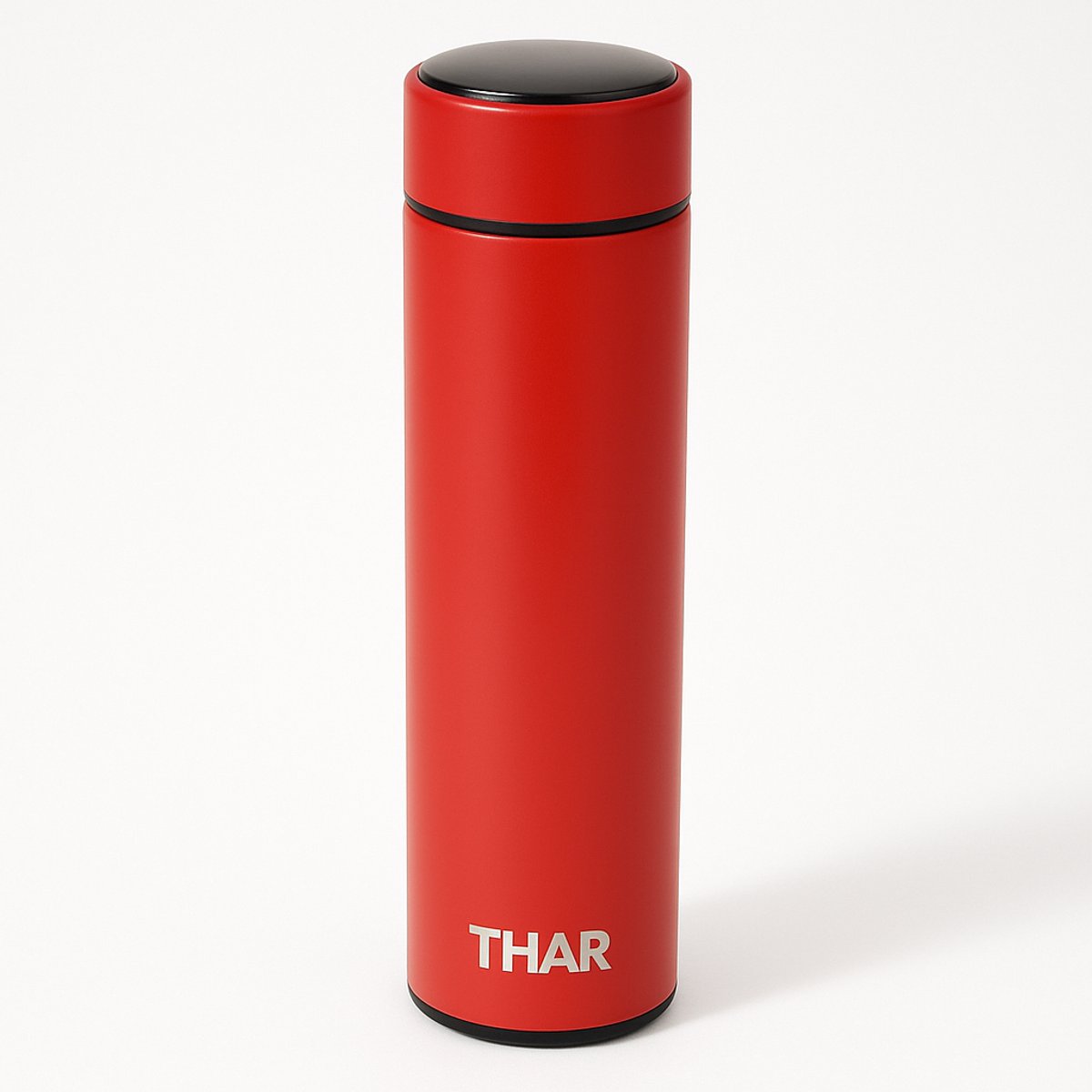 THAR Slimme Thermosfles 500ml – LCD Display & Dubbelwandig - Rood