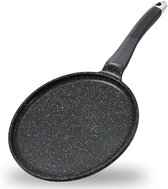 Royalty Line® CP28M Pannenkoekenpan Inductie - Ø 28 cm - Pannenkoekpan Met Antiaanbaklaag - Pancake Pan Voor Alle Warmtebronnen - Crepe Pan - Zwart