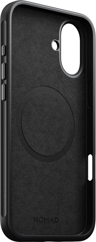Coque Nomad adaptée à Apple iPhone 16 Plus | Étui en cuir moderne | Compatible avec MagSafe et le chargement sans fil | Couverture arrière en Cuir véritable | Marron