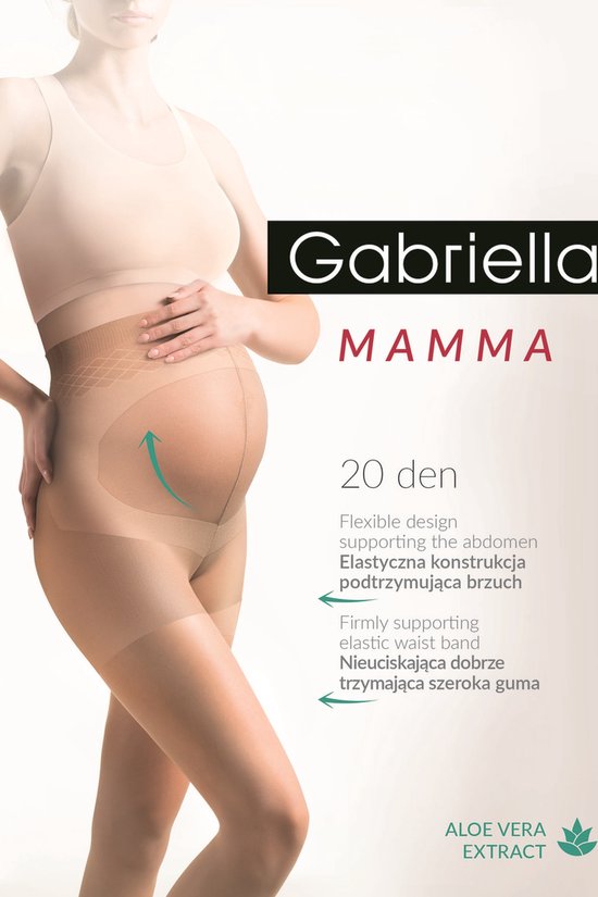 Collants de maternité - 20 deniers - Couleur : Neutro (bronzage) - Taille : S - Modèle : Mamma Premium