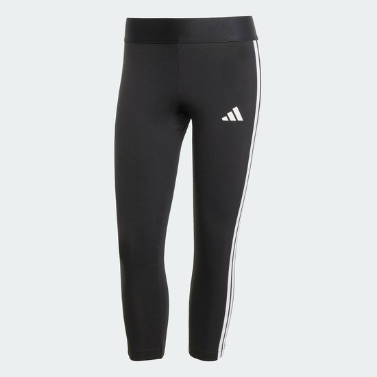 Adidas Sportswear Essentials 3-Stripes 3/4 Legging - Dames - Zwart van Adidas — afbeelding 5