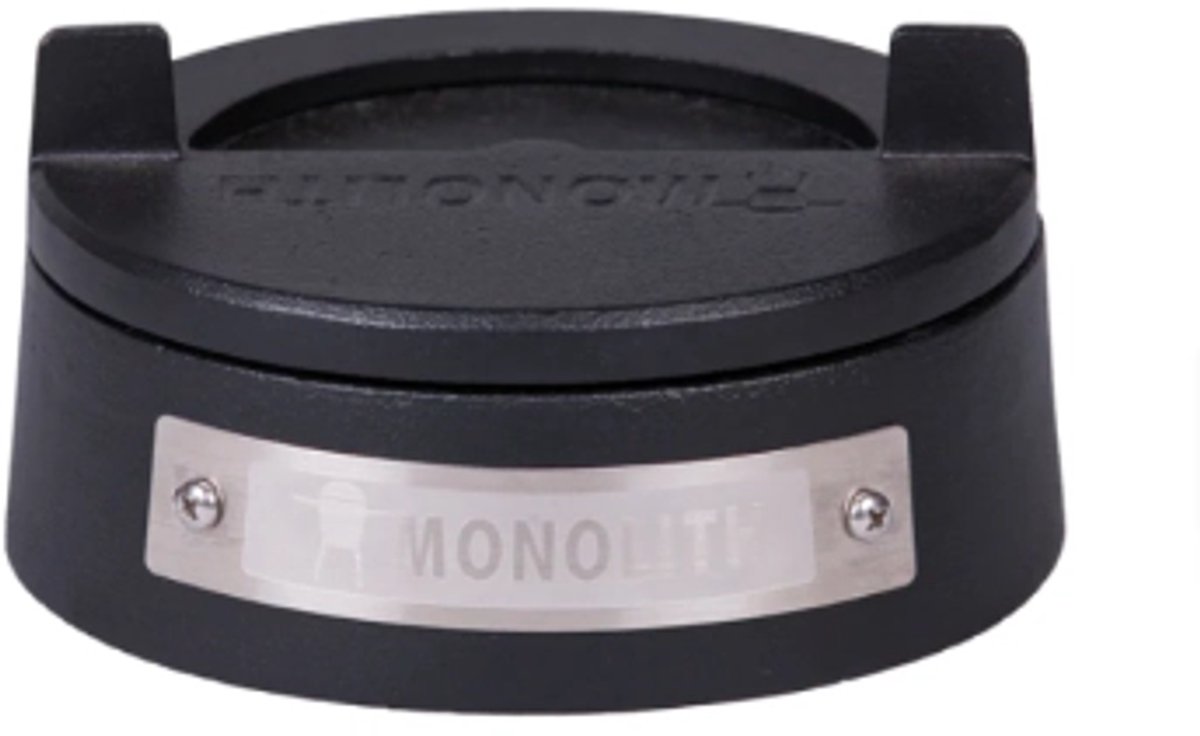 Monolith LeChef Pro Serie 2.0 Gietijzeren Deksel – Magrietwiel / Luchtregelaar – Voor Kamado BBQ – Origineel Monolith Accessoire – Zwart