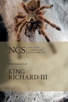 Een harige spin op een web met de titel 'King Richard III, The New Cambridge Shakespeare'.