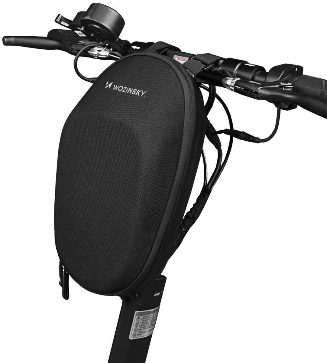 Waterdichte tas voor het stuur van een scooter, tas voor scooter 4 l zwart
