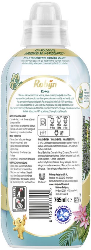 Robijn Wasverzachter Kokos Sensation 38 Wasbeurten - 765 ml