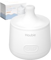 HOUBIE® Draagbare Flessenwarmer - Oplaadbaar - Flessenwarmer Onderweg - 4 Adapters en 4 Standen - USB-C - Wit