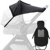 Zonnescherm Kinderwagen Universeel – UV Bescherming & Doorkijkvenster – Zonnedoek Kinderwagen – Eenvoudige Bevestiging - Zonbescherming Voor Kinderwagen