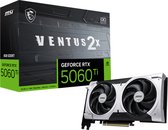 Bol.com MSI NVIDIA GeForce RTX 5060 Ti 8G VENTUS 2X OC PLUS - 8GB - GDDR7 - PCIe 5.0 - 1x HDMI 2.1b - 3x DisplayPort 2.1a aanbieding