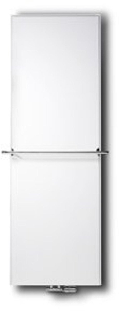 Vasco Flat V Line paneelradiator vlak type 21 600x1800mm 1680W aansluiting 8008 wit structuur