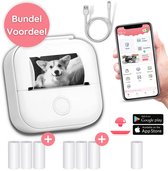 Phomemo Mini Fotoprinter Voor Smartphone - Incl. App & 1 Rol Fotopapier - Pocket printer - Mobiele fotoprinter - Mini printer - Sticker printer - Draadloos