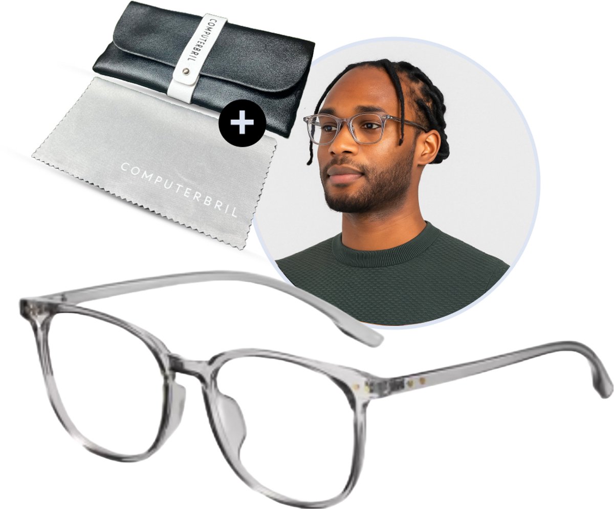 Clear Computerbril | -2.00 Min Sterkte | Hoge Kwaliteit | Anti Blauw Licht Filter | Beeldschermbril | Bijziendheid Bril | Myopie