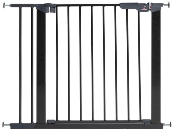 BabyDan Premier Traphekje Zonder Boren | 73,5 - 93,3 cm | Zwart | Klembevestiging