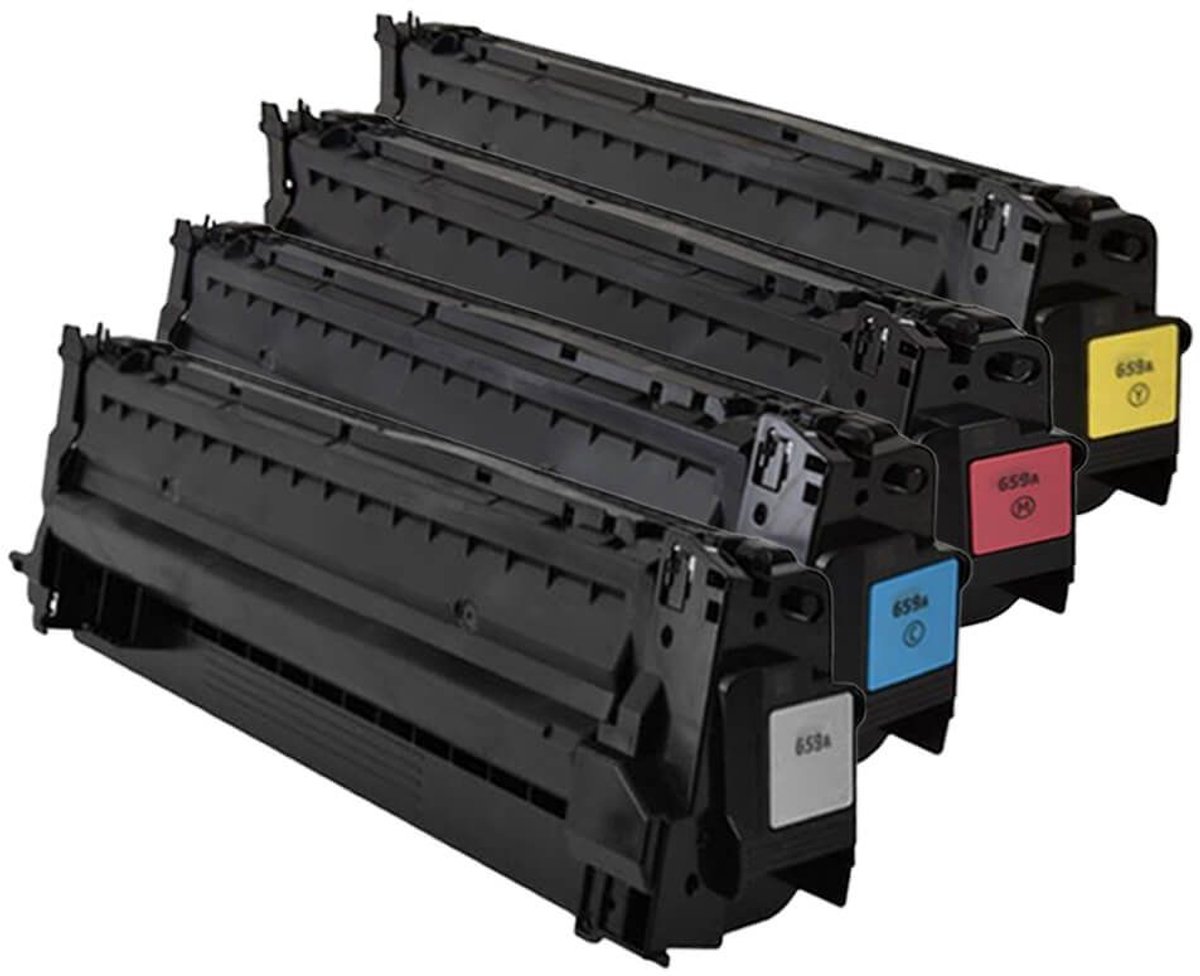 Toner geschikt voor HP 659A | 1x Multipack geschikt voor HP W2010A - W2011A - W2013A - W2012A - Enterprise M856DN - M856X - MFP M776DN - M776Z