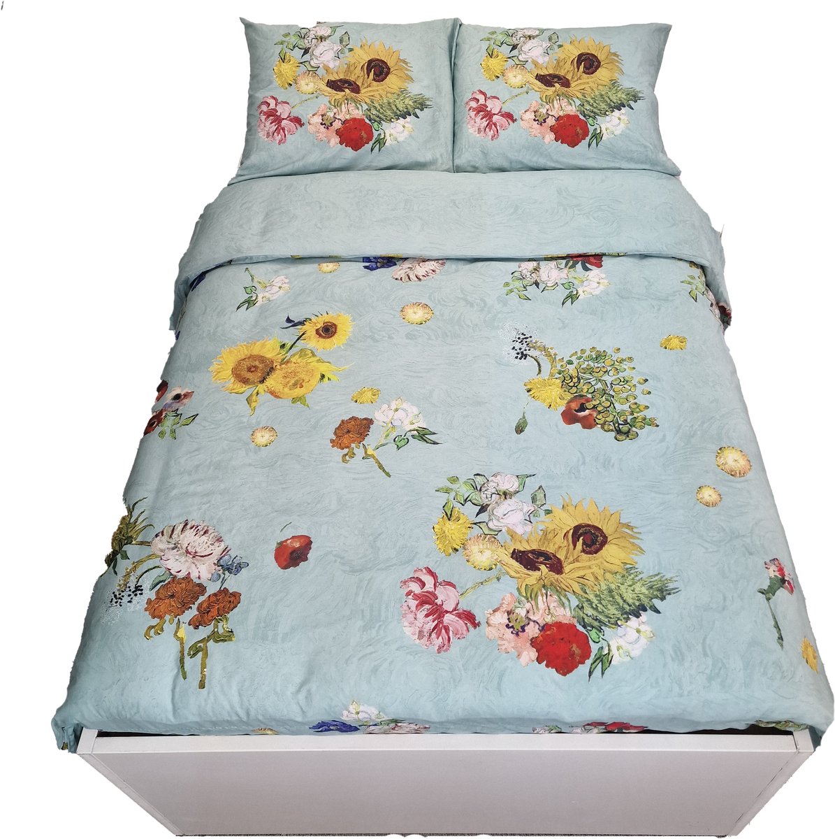 Sofiben -Exclusive - Sunflower - dekbedovertrek met een doorlopende rits over 3 zijden - afm. 260x220