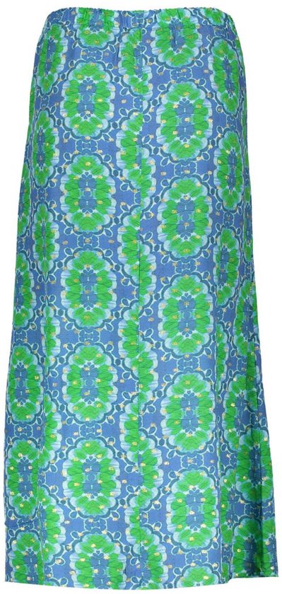 Geisha Rok Midi Rok Met Tile Dessin En Lurex 56315 20 000625 Blue/green Dames Maat - 3XL