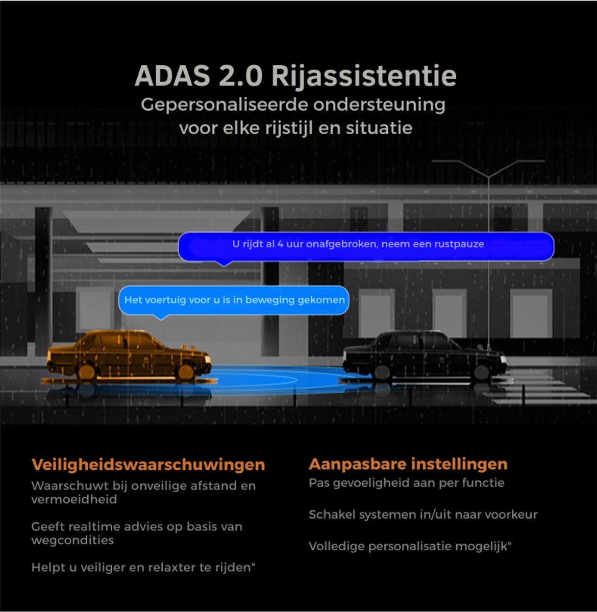 4K Ultra HD Dashcam Auto Voor en Achter Camera - GPS - 3 Inch Beeldscherm - DDPAI Z60 – foto 4