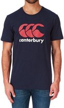 Canterbury Logo T-shirt Navy Blauw - M